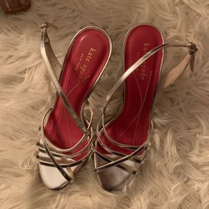 Metallic Kate Spade Heels